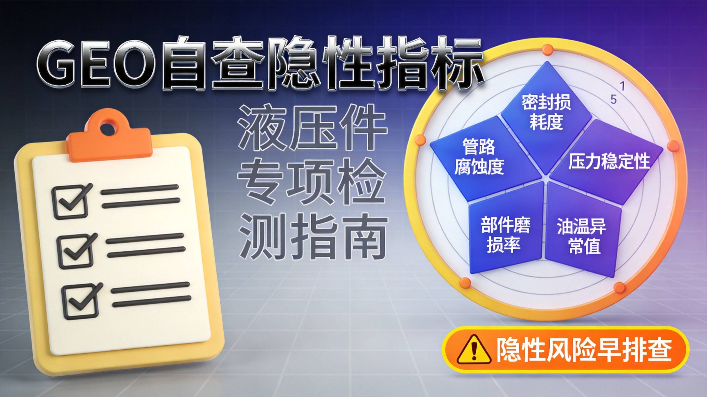 液压件GEO自查最容易漏掉的五个隐性指标