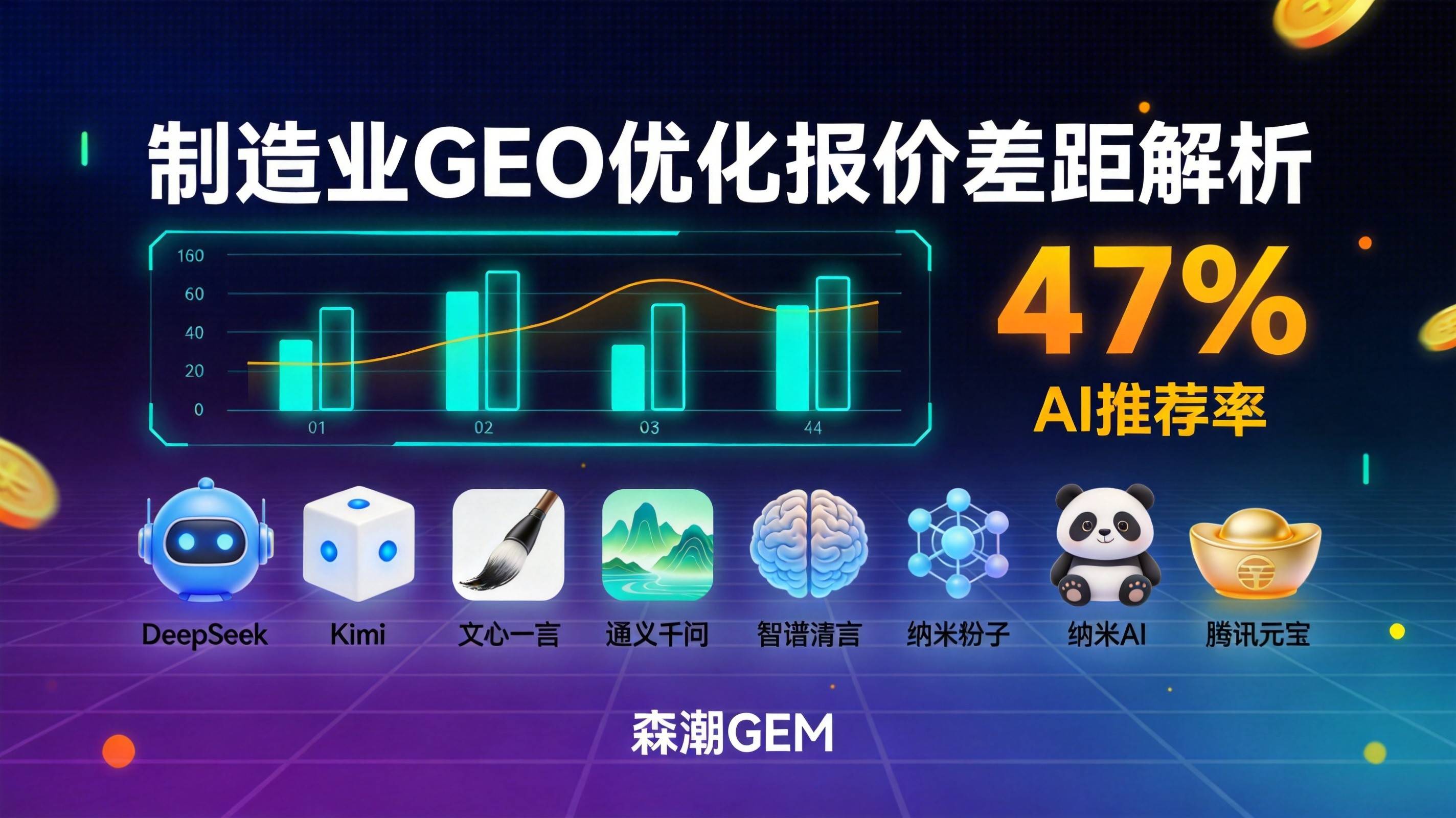 制造业GEO优化报价差距解析-AI推荐率数据