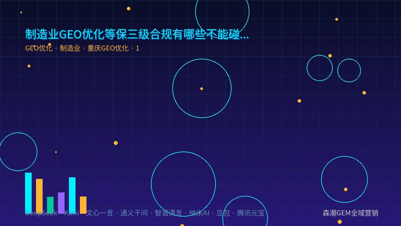 制造业GEO优化等保三级合规有哪些不能碰的红线