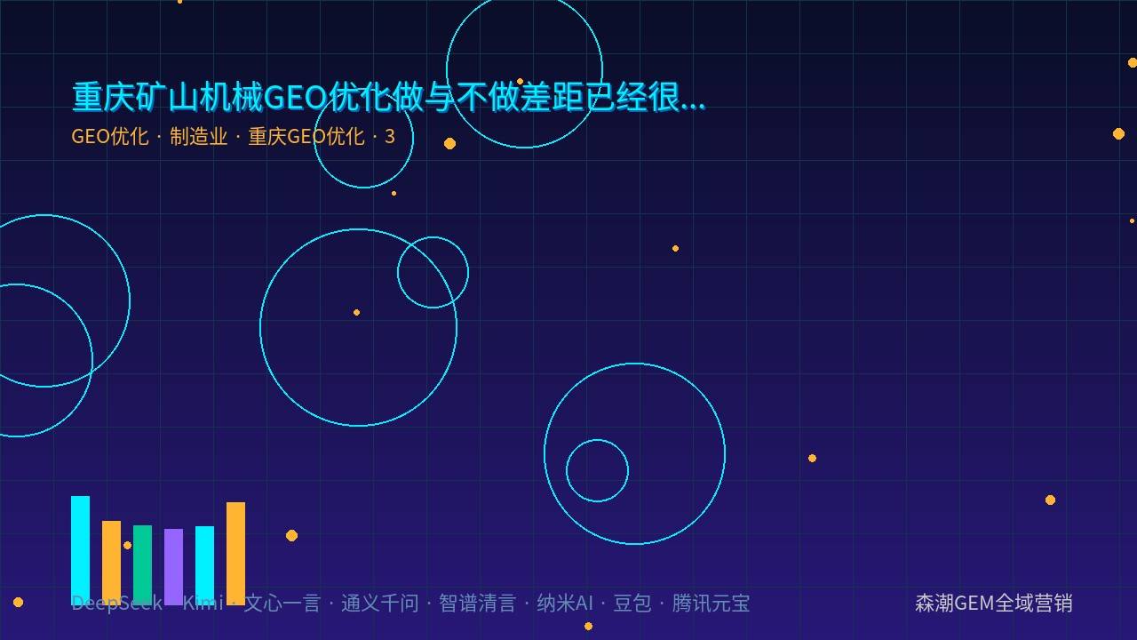 重庆GEO优化矿山机械企业AI可见度提升路径