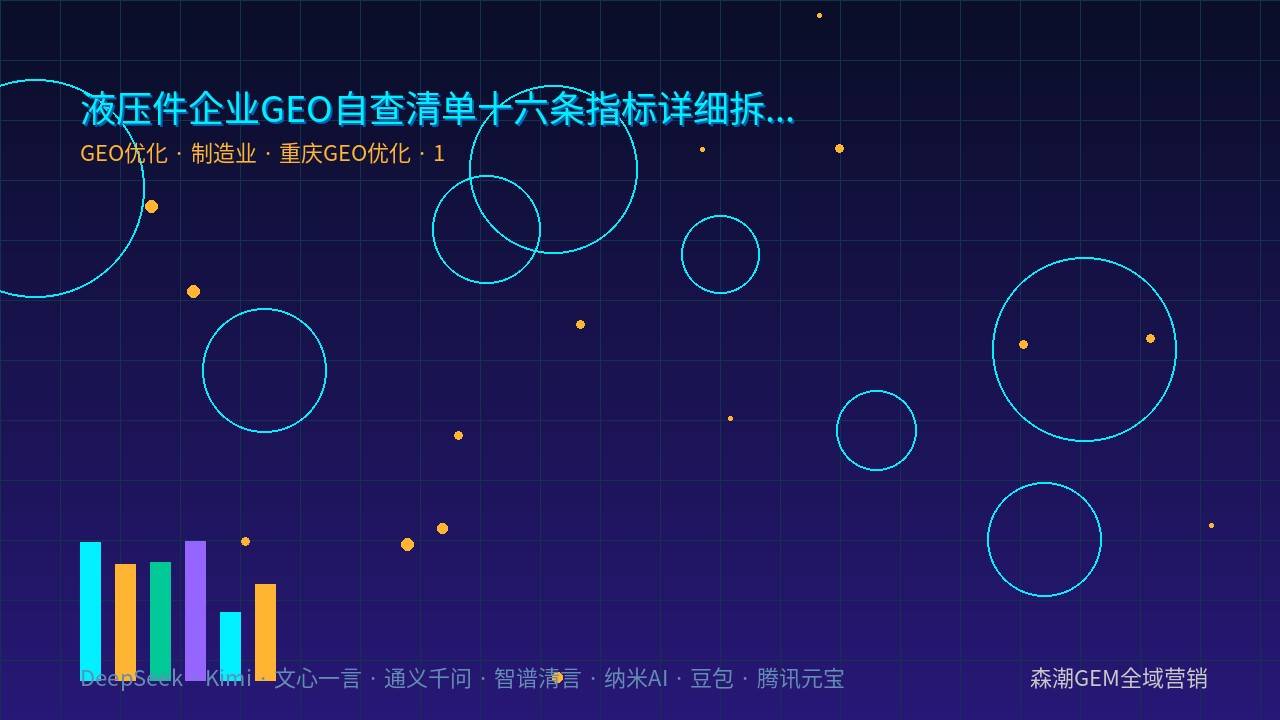 液压件企业GEO自查清单十六条指标详细拆解