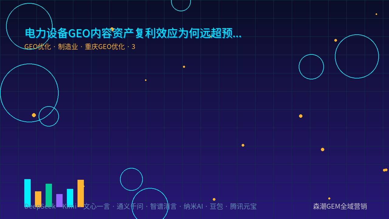 重庆GEO优化电力设备企业AI可见度提升路径