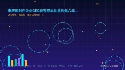 重庆密封件企业GEO获客成本比竞价低六成的真相