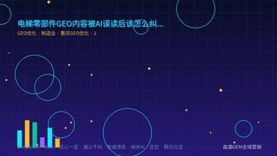 电梯零部件GEO内容被AI误读后该怎么纠偏