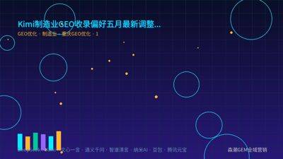 Kimi制造业GEO收录偏好五月最新调整追踪解读