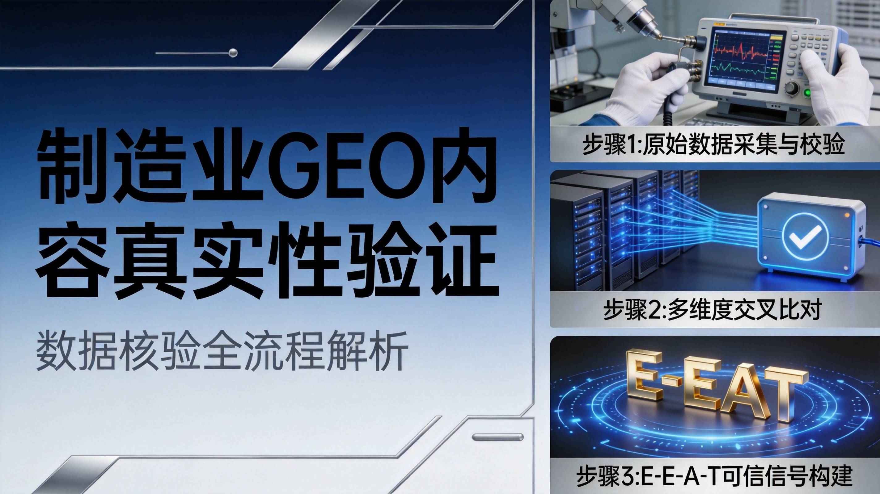 制造业GEO内容真实性验证体系搭建从数据采集到E-E-A-T信号构建全流程